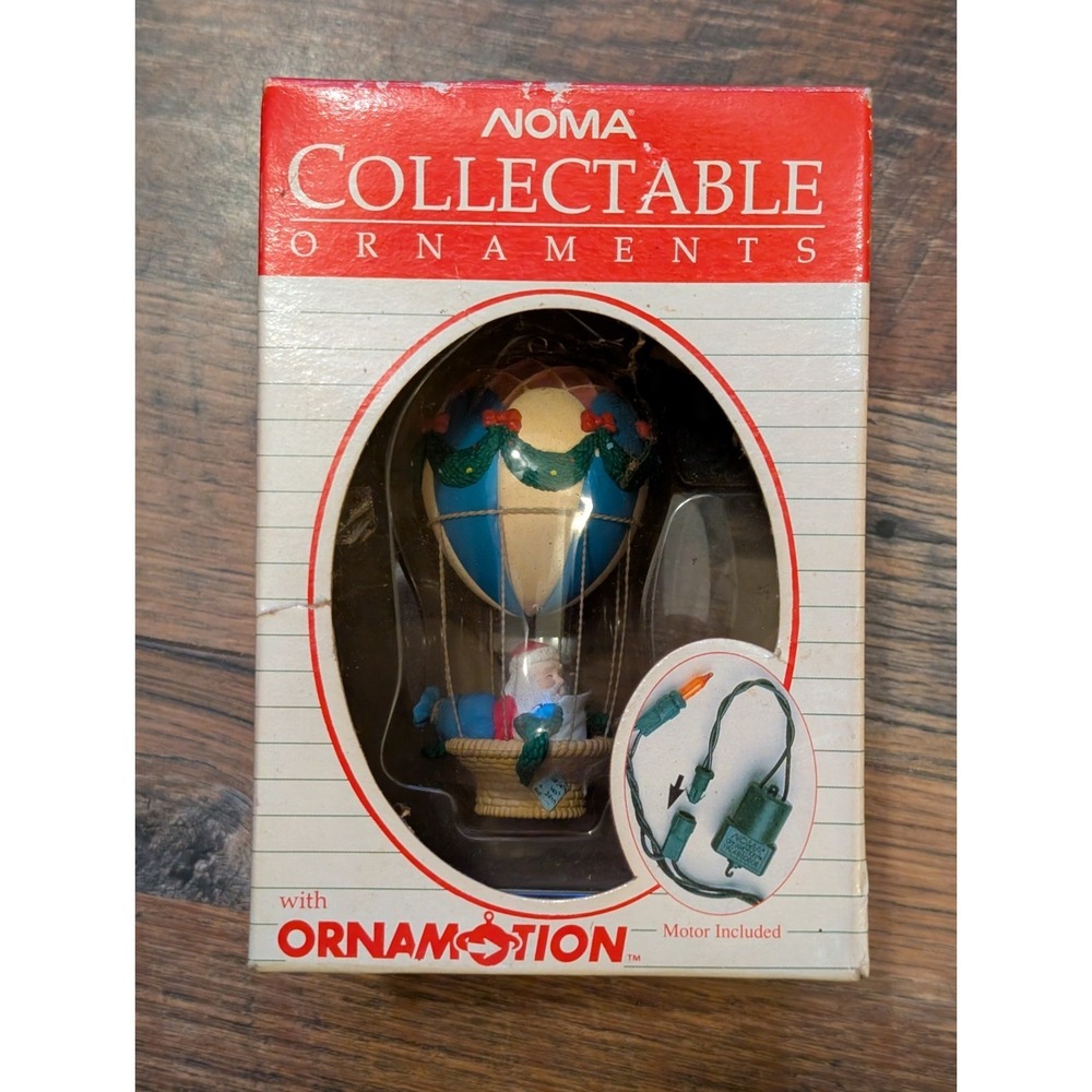 Noma Ornamotion Christmas Holiday Tree Decoration Ornament Santa Claus Balloon